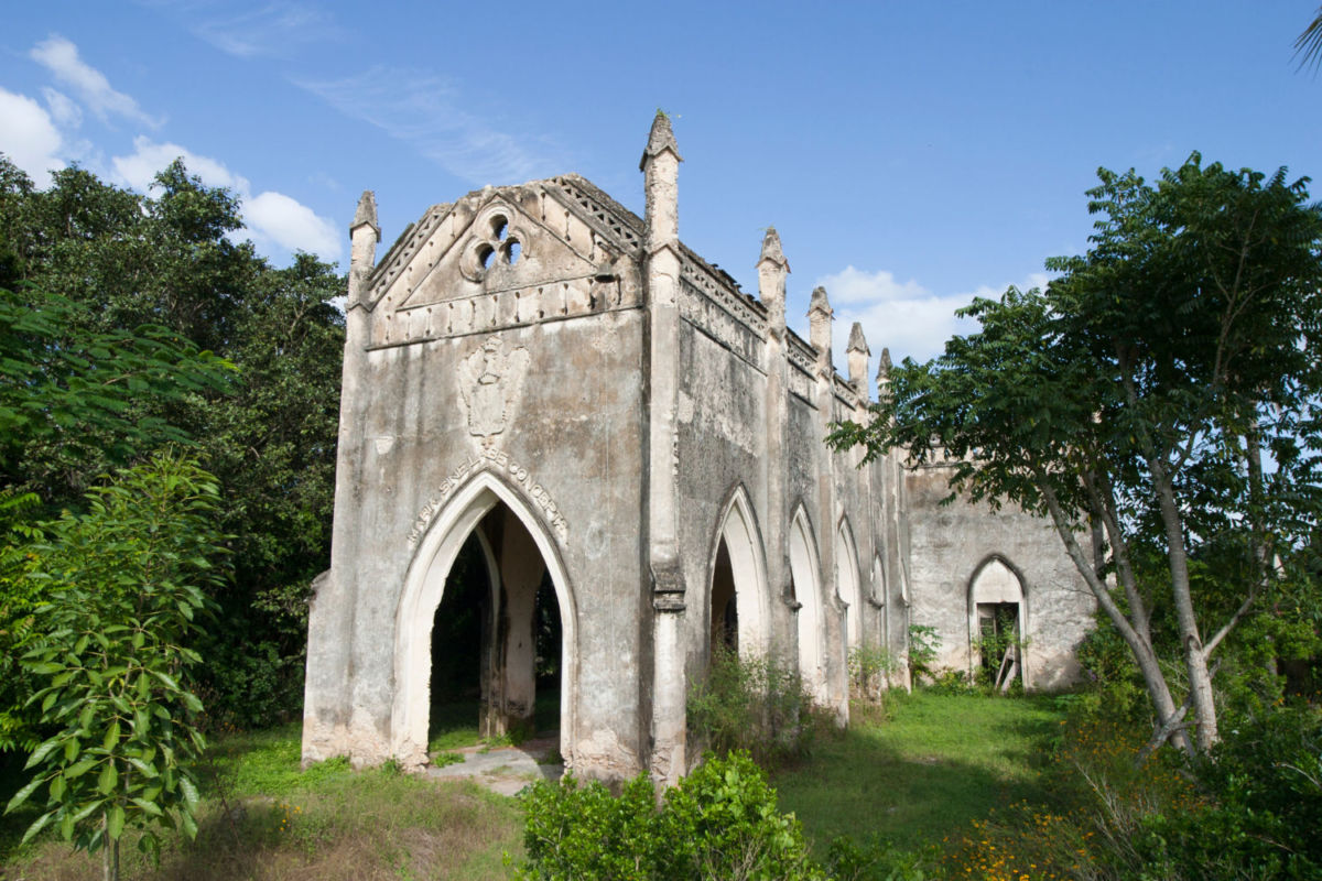 Capilla neogótica en la Hacienda Chenché de las Torres 