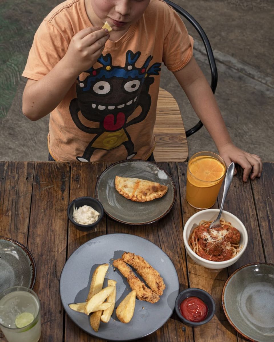 Menú infantil de Parrilla Paraíso 