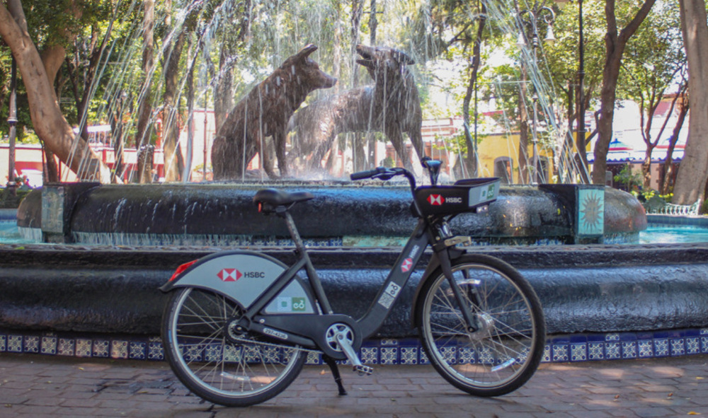 Paseo en bici en Coyoacán