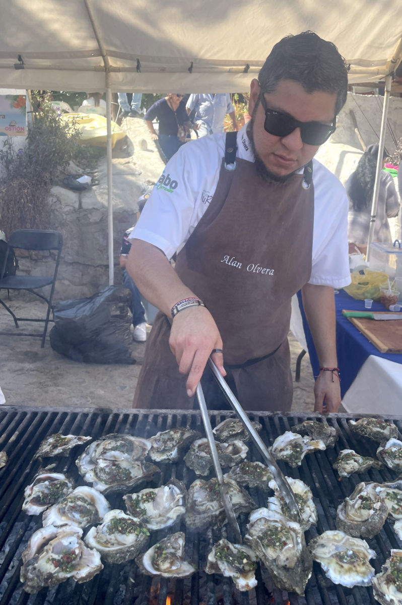 Chef Alan Olvera en el Festival del Ostión