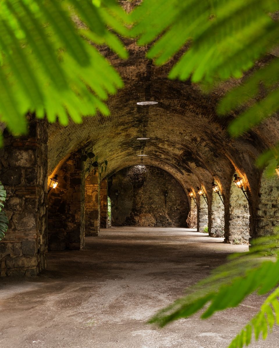 Edificaciones antiguas de la Hacienda Acamilpa 