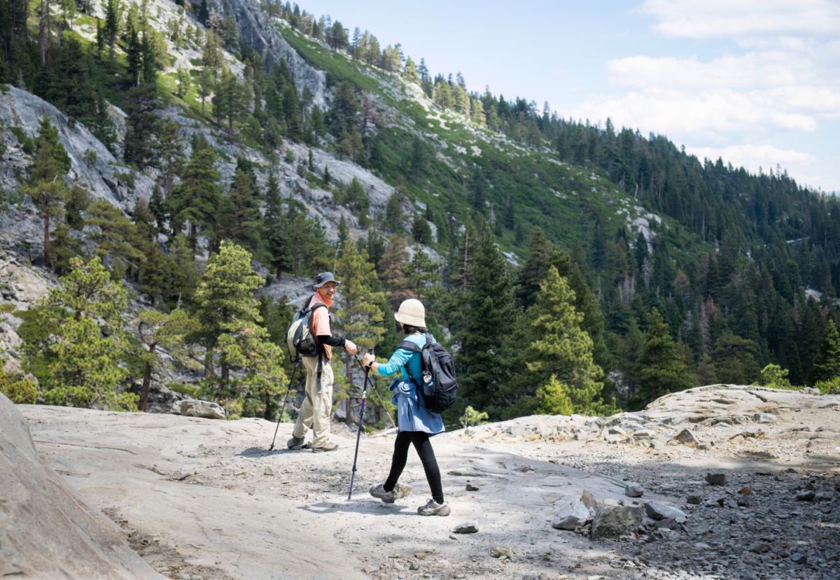 Senderismo en Lake Tahoe. 