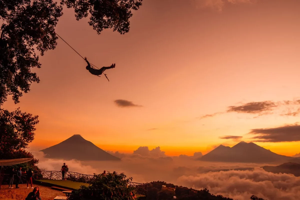 Vistas espectaculares en Guatemala.