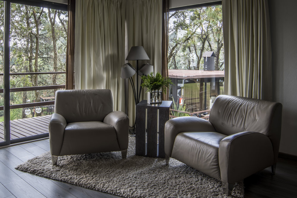 Hotel en medio del bosque 