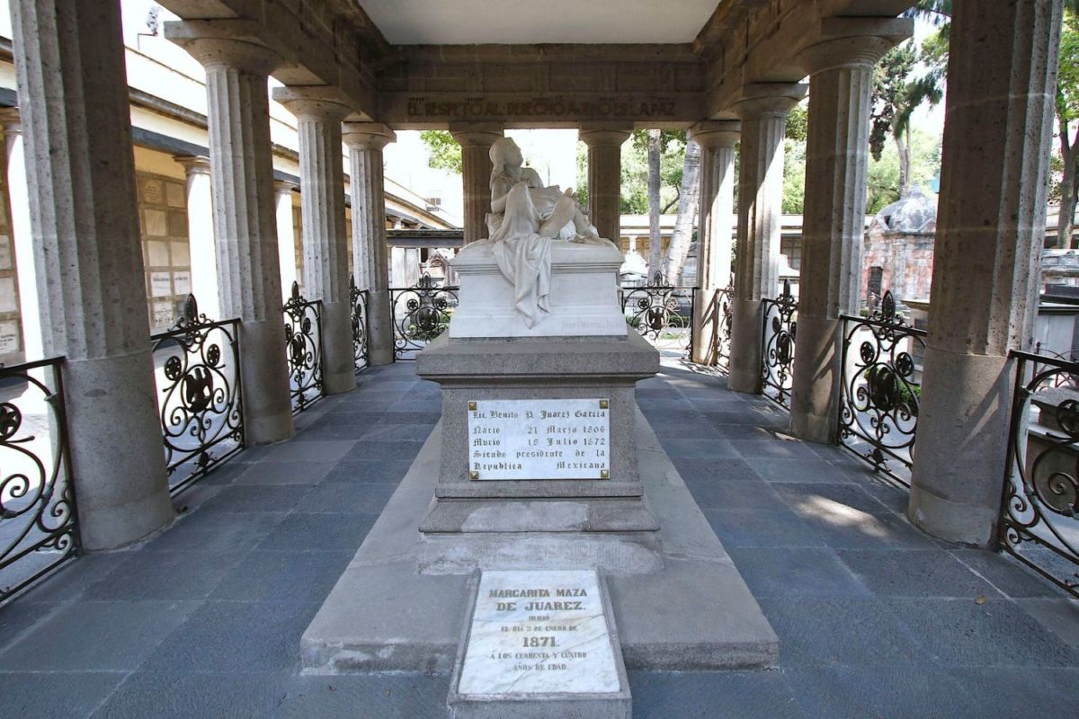 Tumba de Benito Juárez en el Panteón San Fernando 