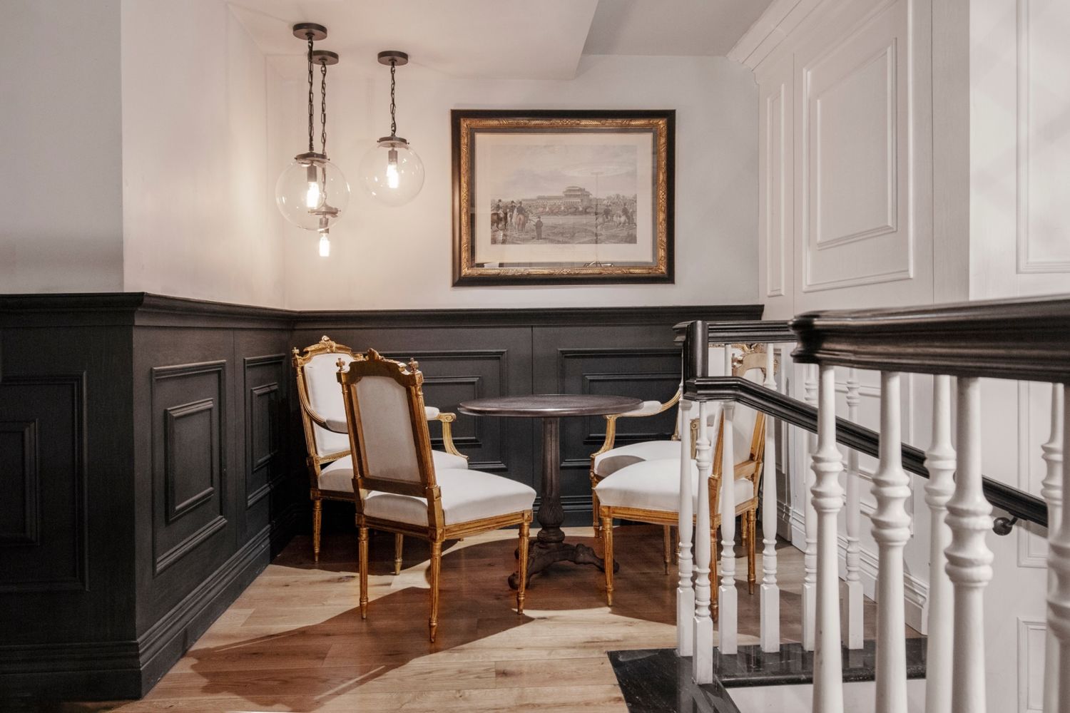 Sala dentro del restaurante Prendes Polanco