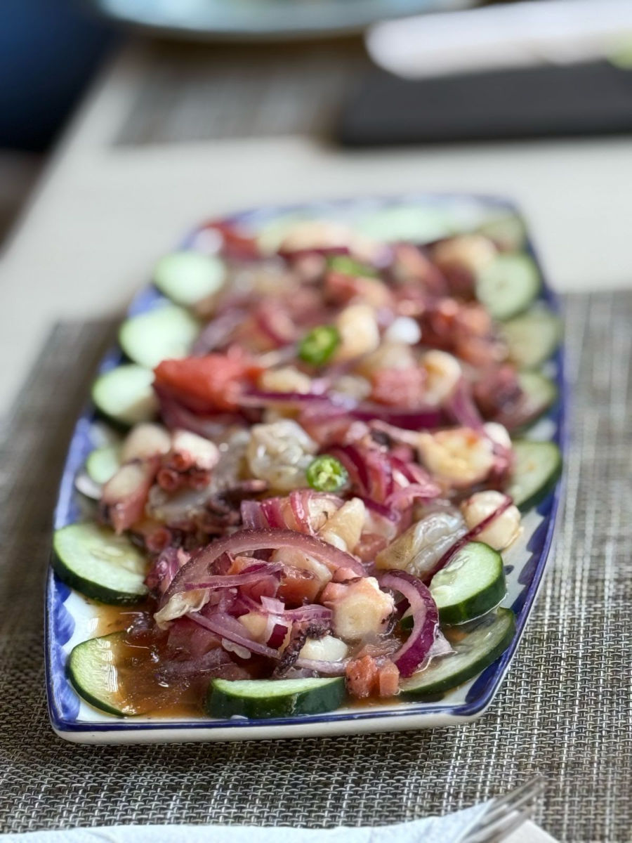 Mariscos frescos en Loreto, BCS