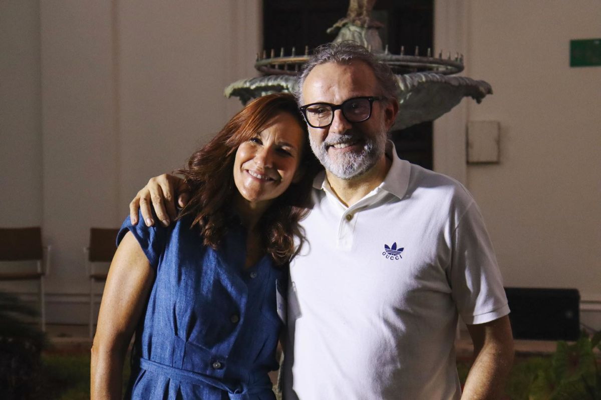 Chef Massimo Bottura y su esposa, Lara Gilmore