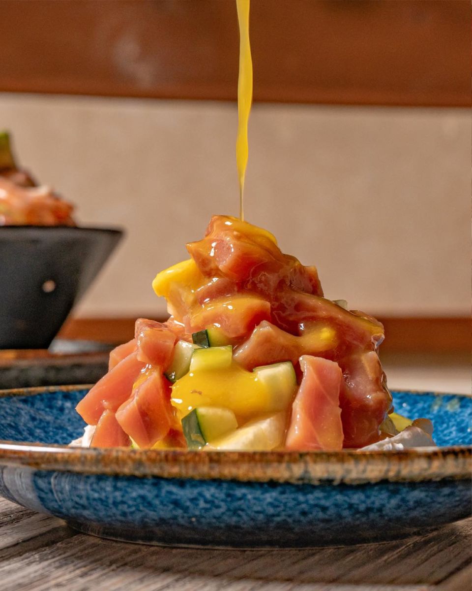 Tostada de Atún con Mango