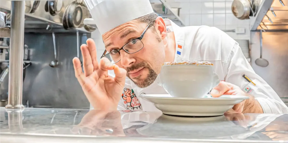 Chef Frederic Lobjois, Au Pied de Cochon. 
