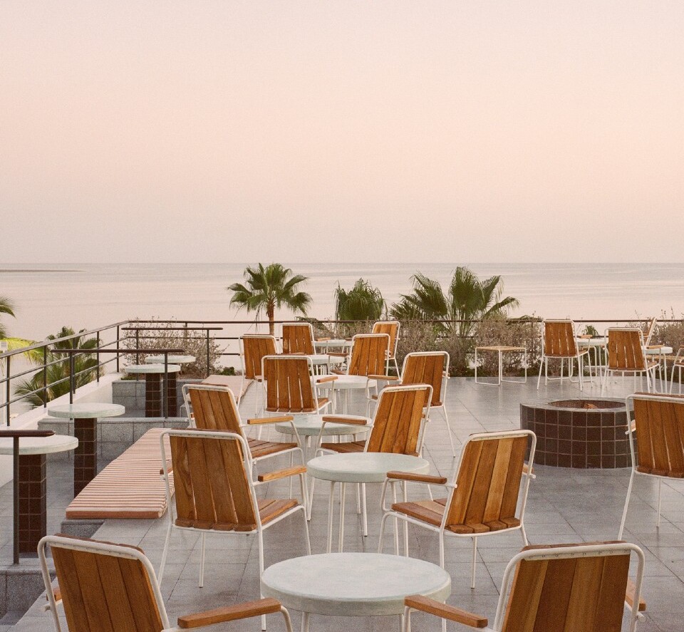 Rooftop del hotel Baja Club en La Paz