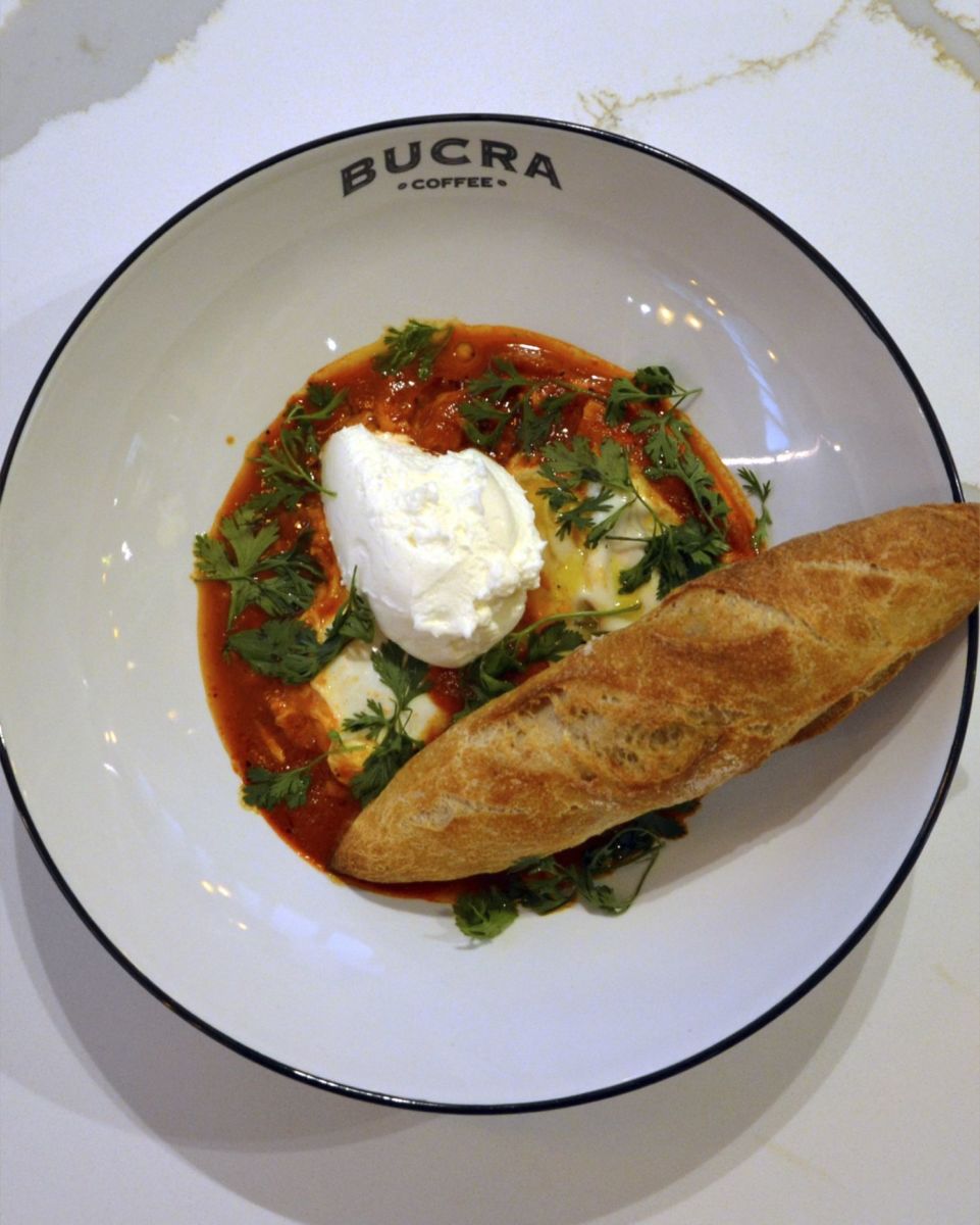 Huevos al horno bucra café