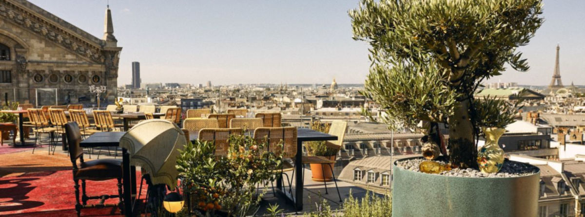 La terraza de las galerias lafayette