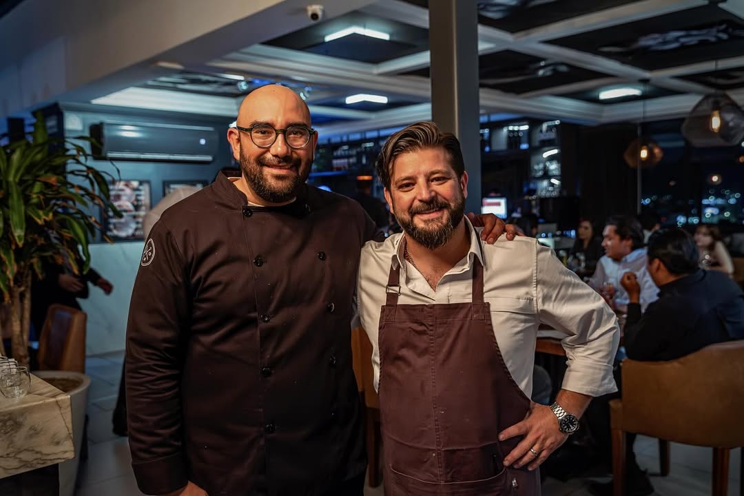 Chef Eugenio Villar y Chef Rodrigo Rivera Rio. 