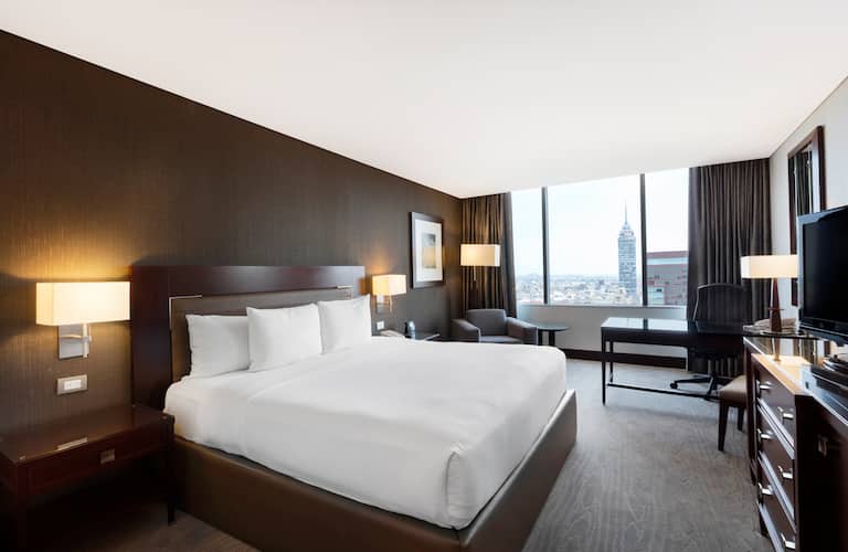 El Hotel Hilton ofrece vistas hacia el Palacio de Bellas Artes y la Torre Latinoamericana 