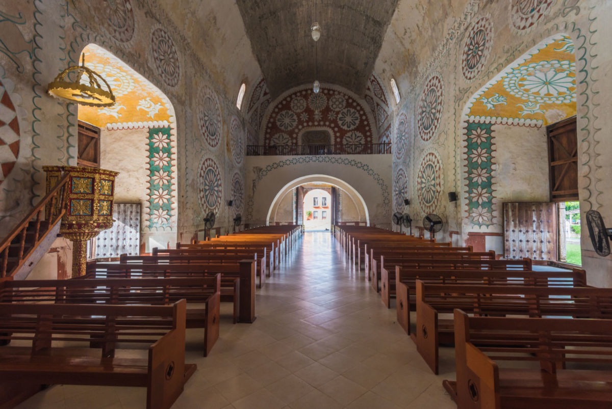 La Iglesia de Uayma se construyó con piedras de los antiguos templos mayas