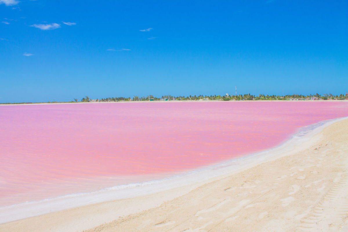 Laguna de sal en Yucatán 