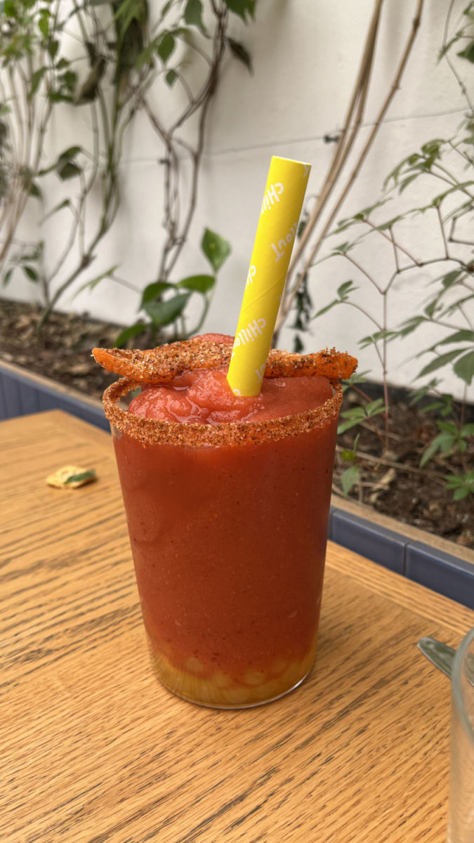 Frappé de fresa con mango