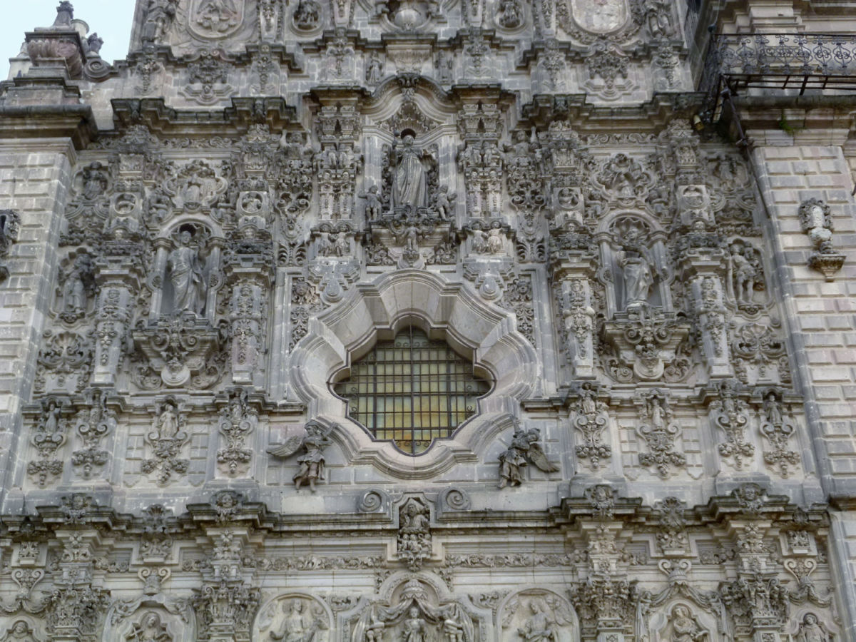 Fachada churrigueresca del Museo Nacional del Virreinato