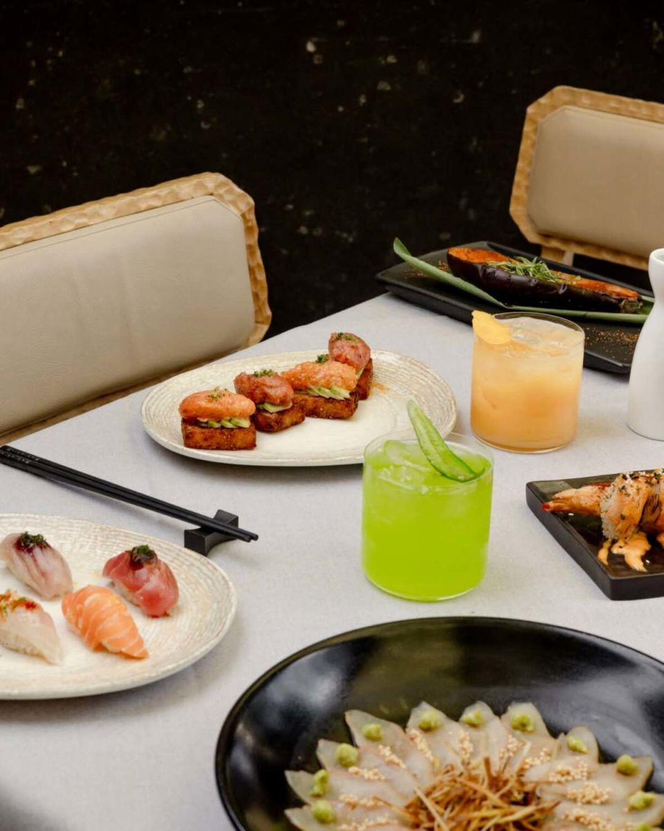 Sushi, cocktails, nigiris en la CDMX. 