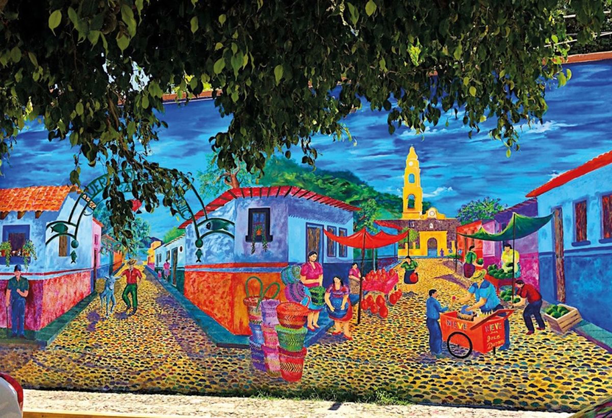 Murales artísticos en las calles de Ajijic