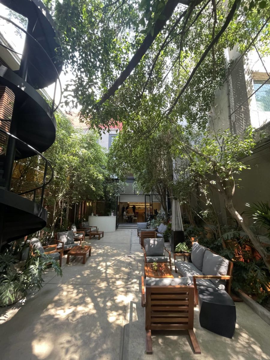 Cuando una manifestación te agarre en Reforma, refúgiate en este restaurante con el jardín más bonito y una galería de arte