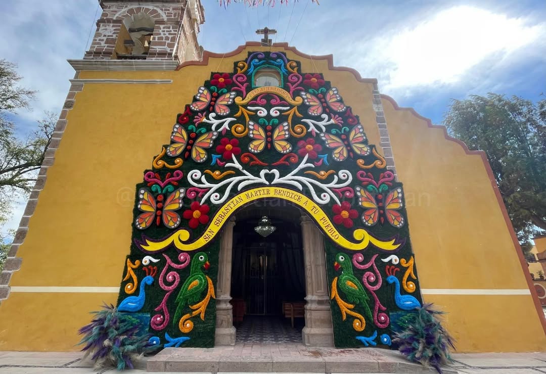 Iglesia de San Sebastián Tenochtitlán en Hidalgo