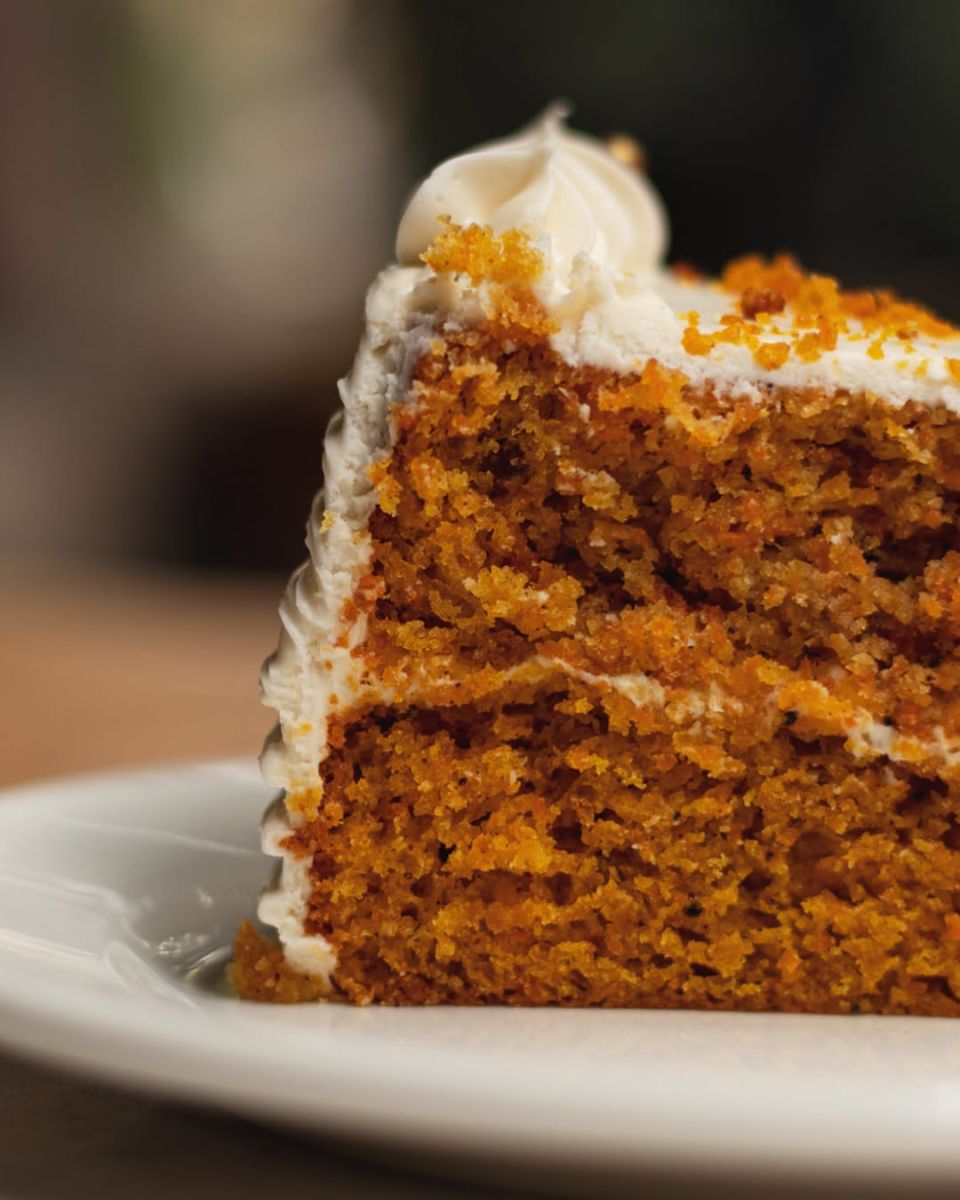 Pastel de zanahoria sin pasas. 