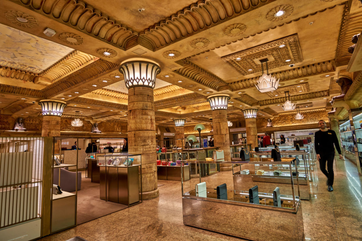 Interior de la tienda Harrods
