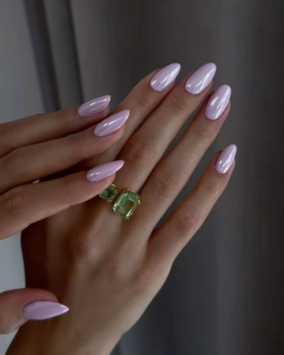 Uñas efecto glaseado 