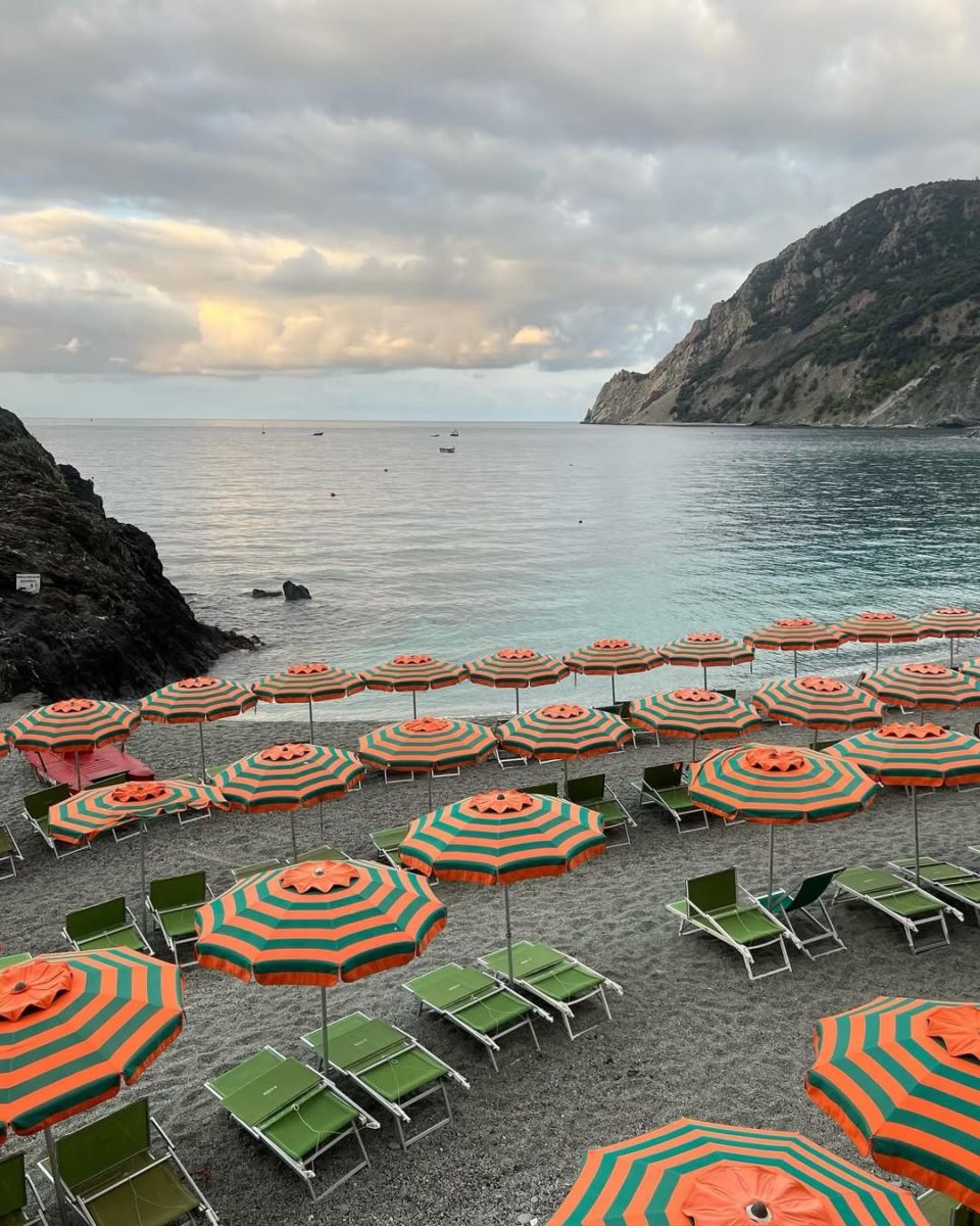 Playa en Cinque Terre, Monterosso. 