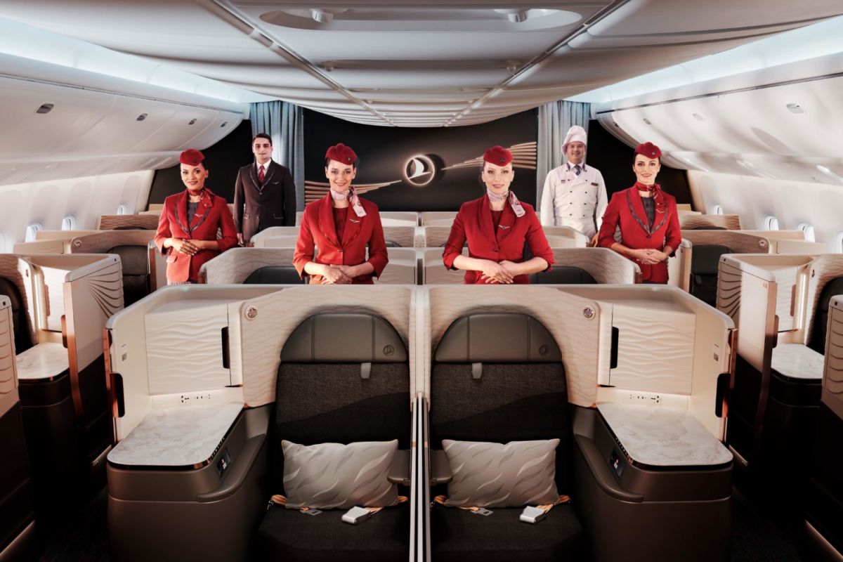 Servicio business class Turkish Airlines