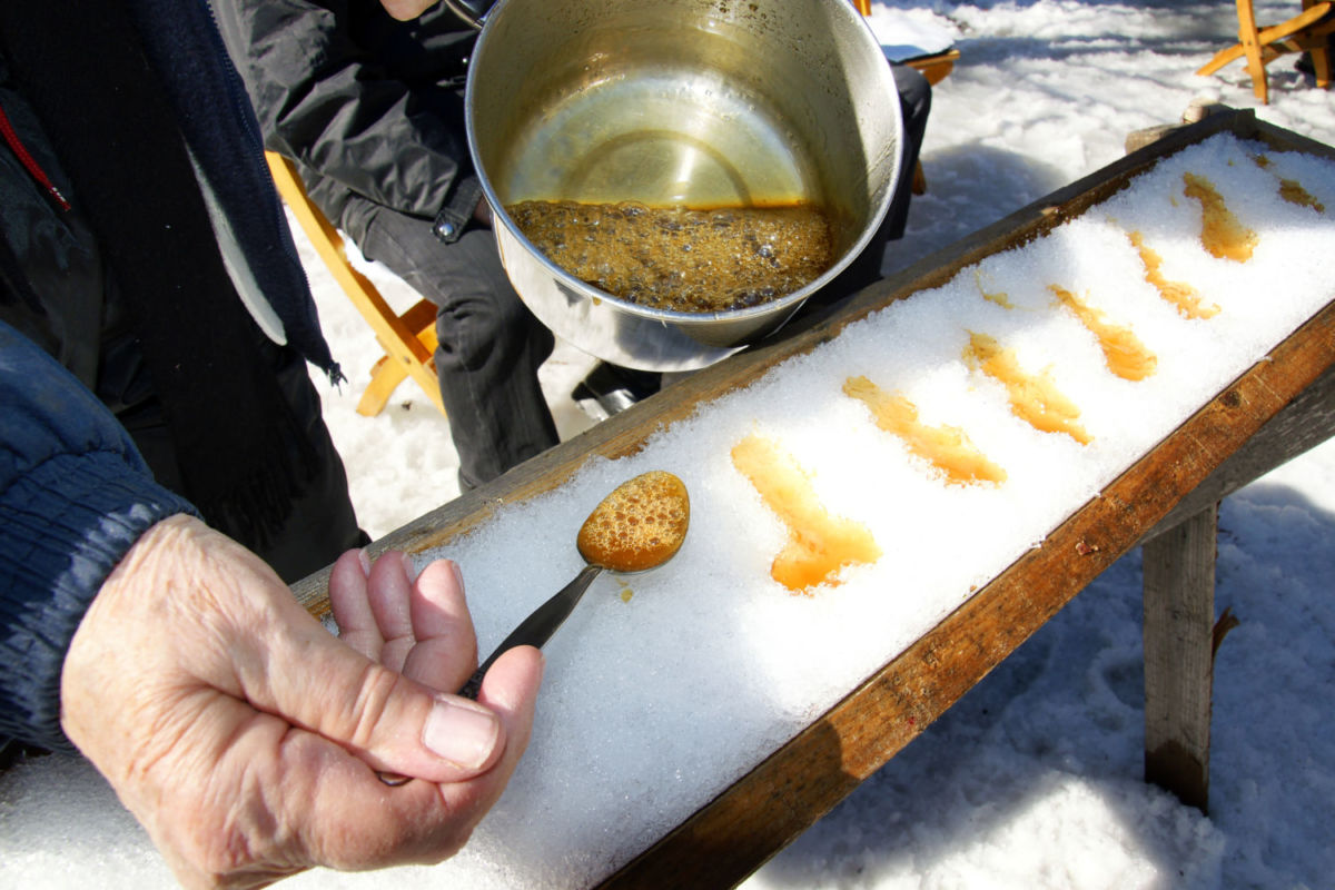 Taffy de miel de maple