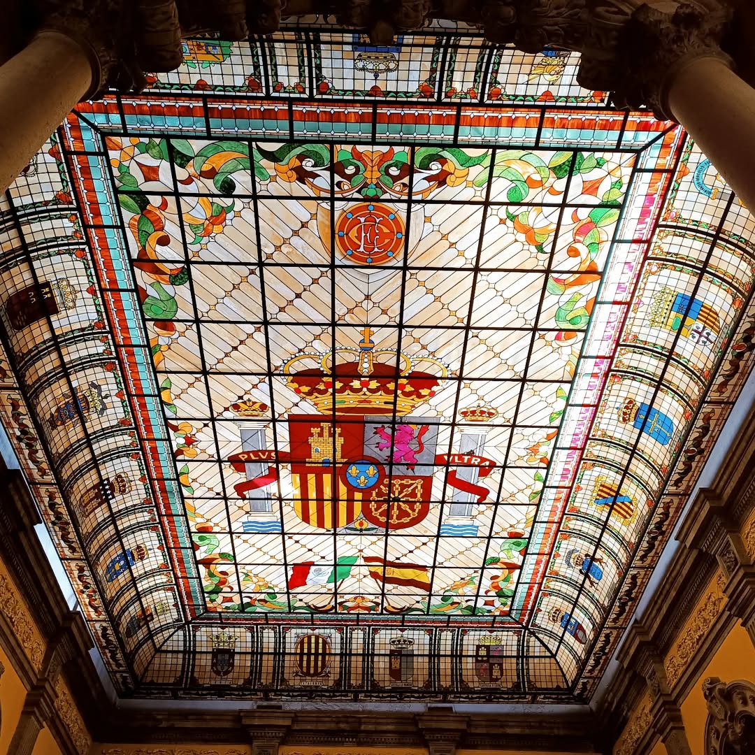 Vitral del Casino Español en la CDMX