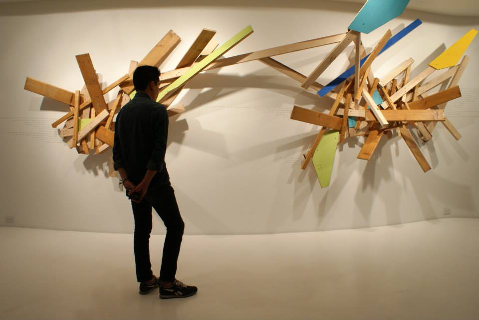 Dentro del Polyforum Cultural Siqueiros se exihiben exposiciones de arte