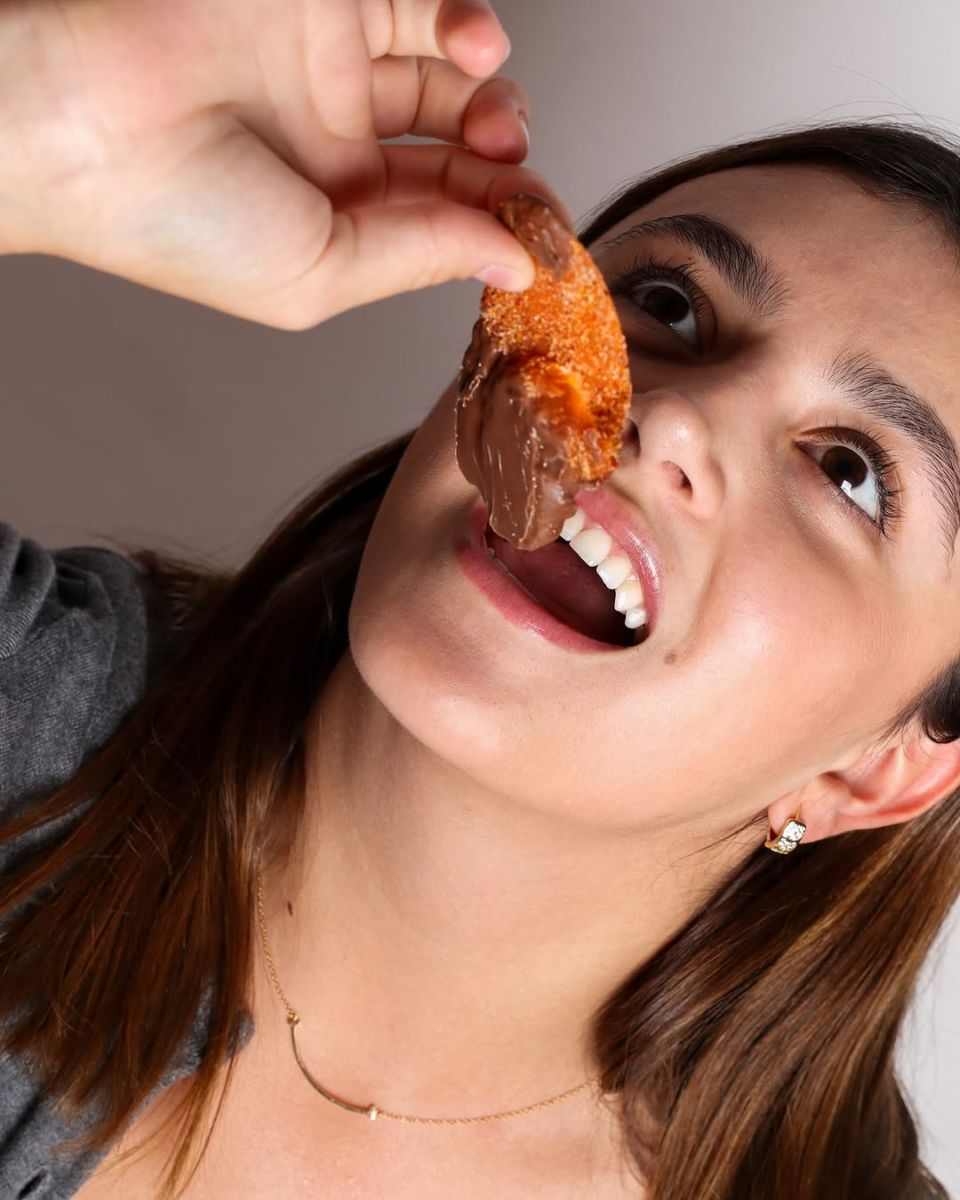 Mangos enchilados con chocolate, CDMX. 