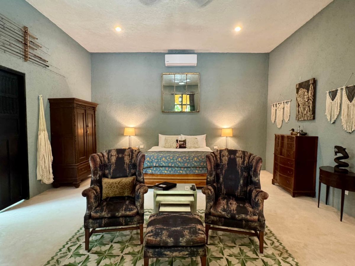 El cuarto verde representa a ‘K’aan’, la serpiente como símbolo de renovación y transformación 