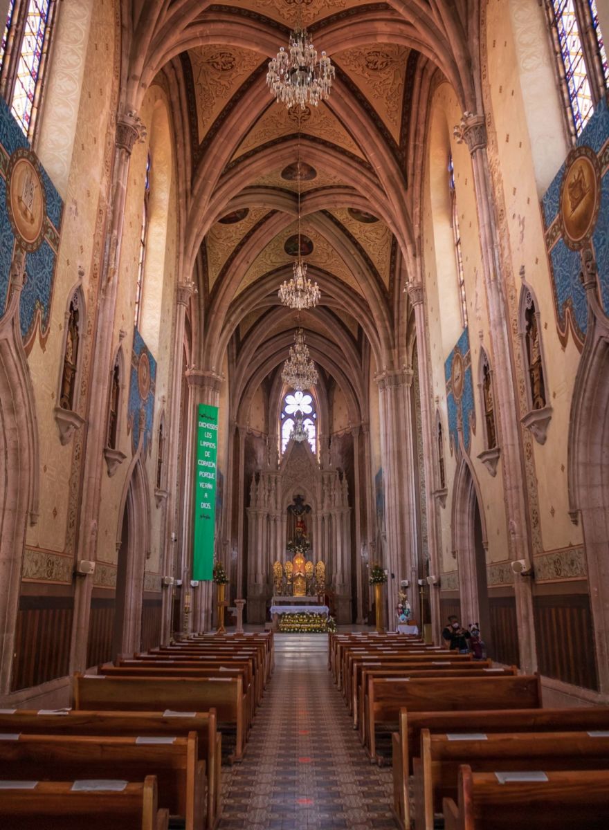 Interior del Templo del Señor de la Misericordia en Jalpa de Cánovas