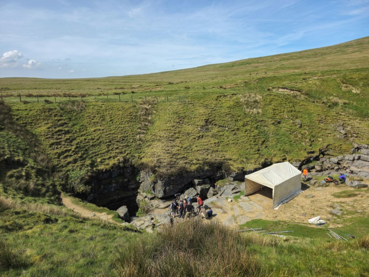Gaping Gill es la cueva más profunda de Gran Bretaña 