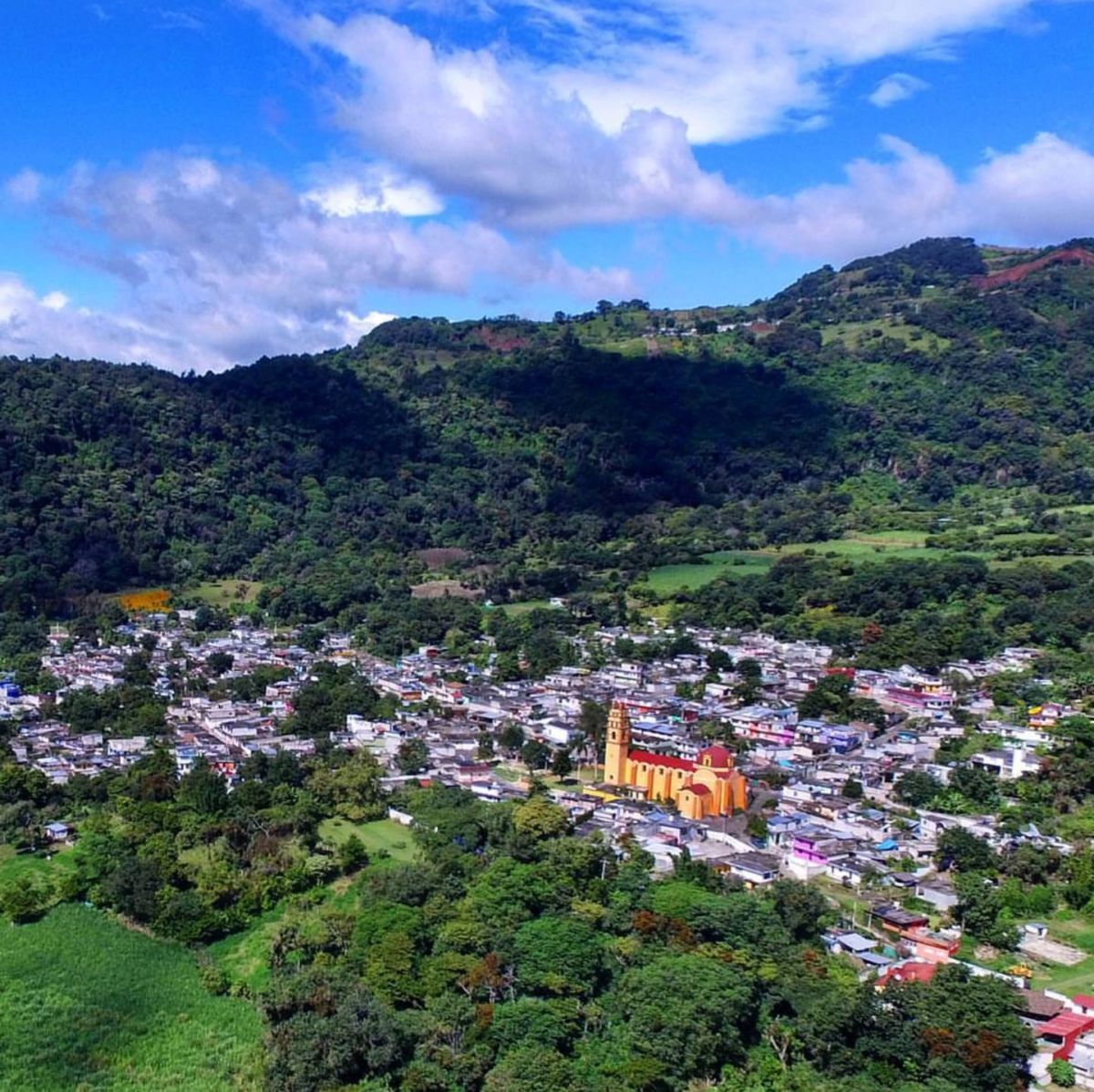 Vista panorámica del Pueblo Mágico de Naolinco en Veracruz