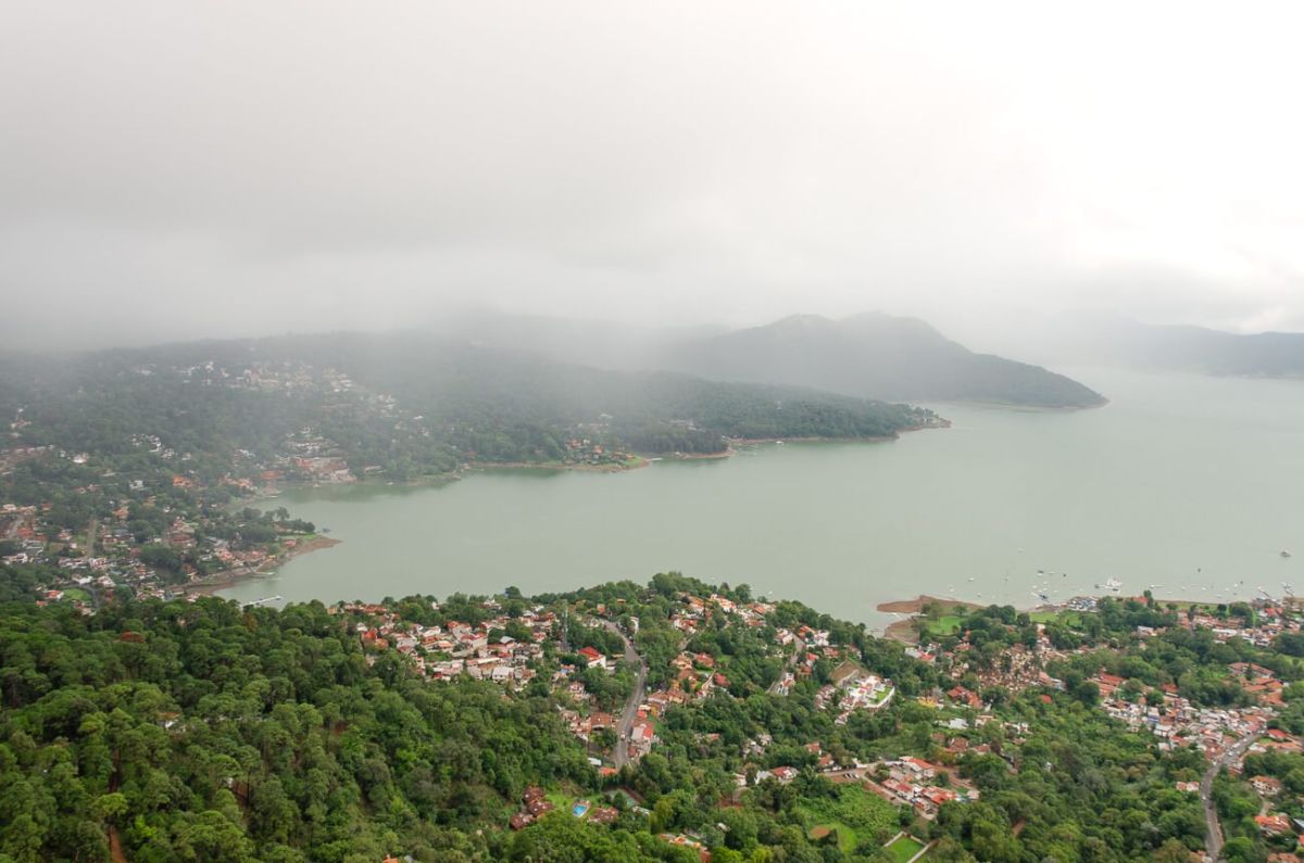 Vista aérea de Valle de Bravo