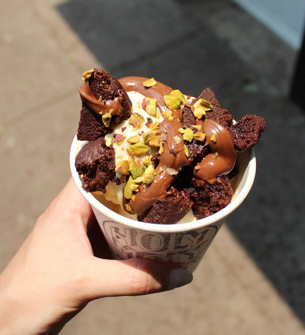 Helado y galletas en la CDMX. 