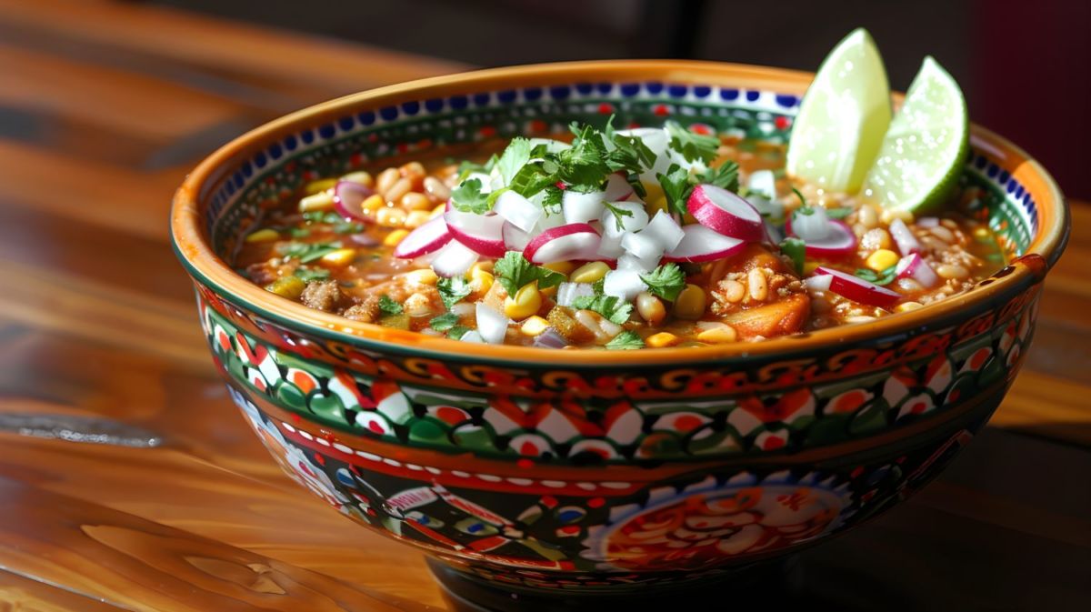 El pozole es un plato típico de Villa Coron
