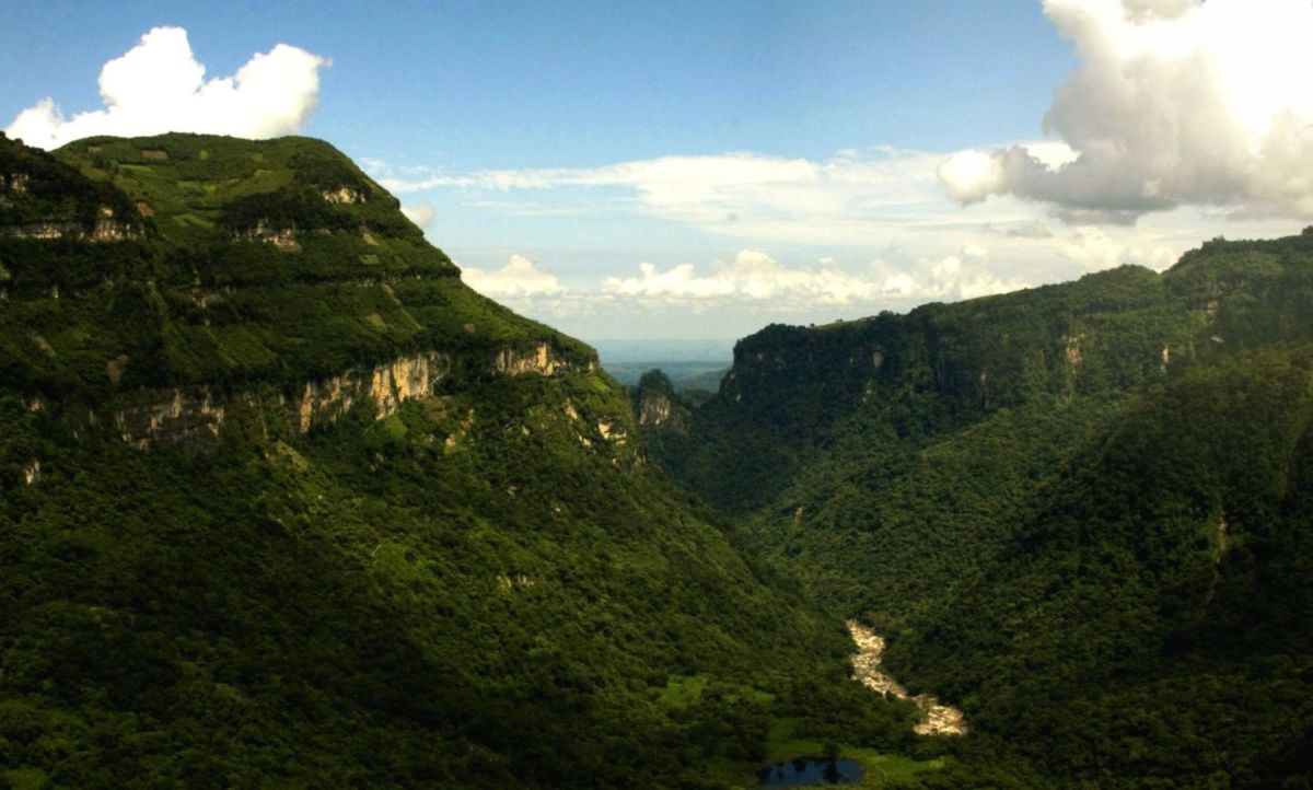 Vista desde el Balcón del Diablo en Xochitlán 