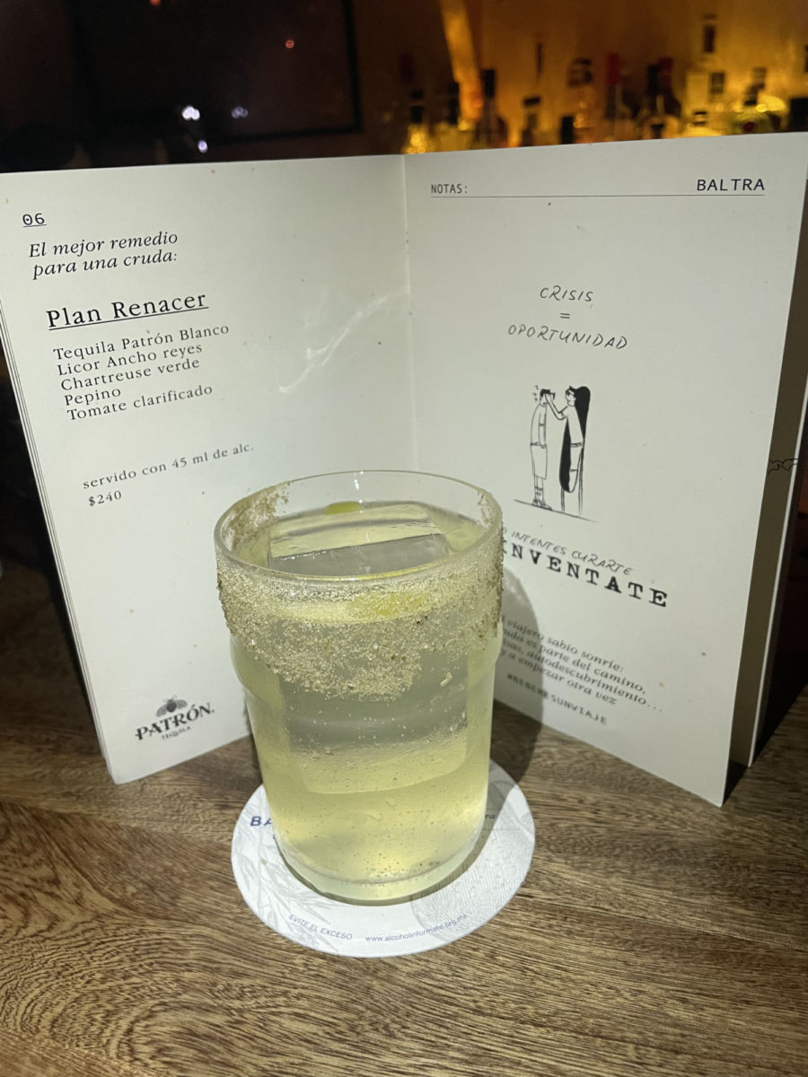 Nuevo menú de Baltra Bar