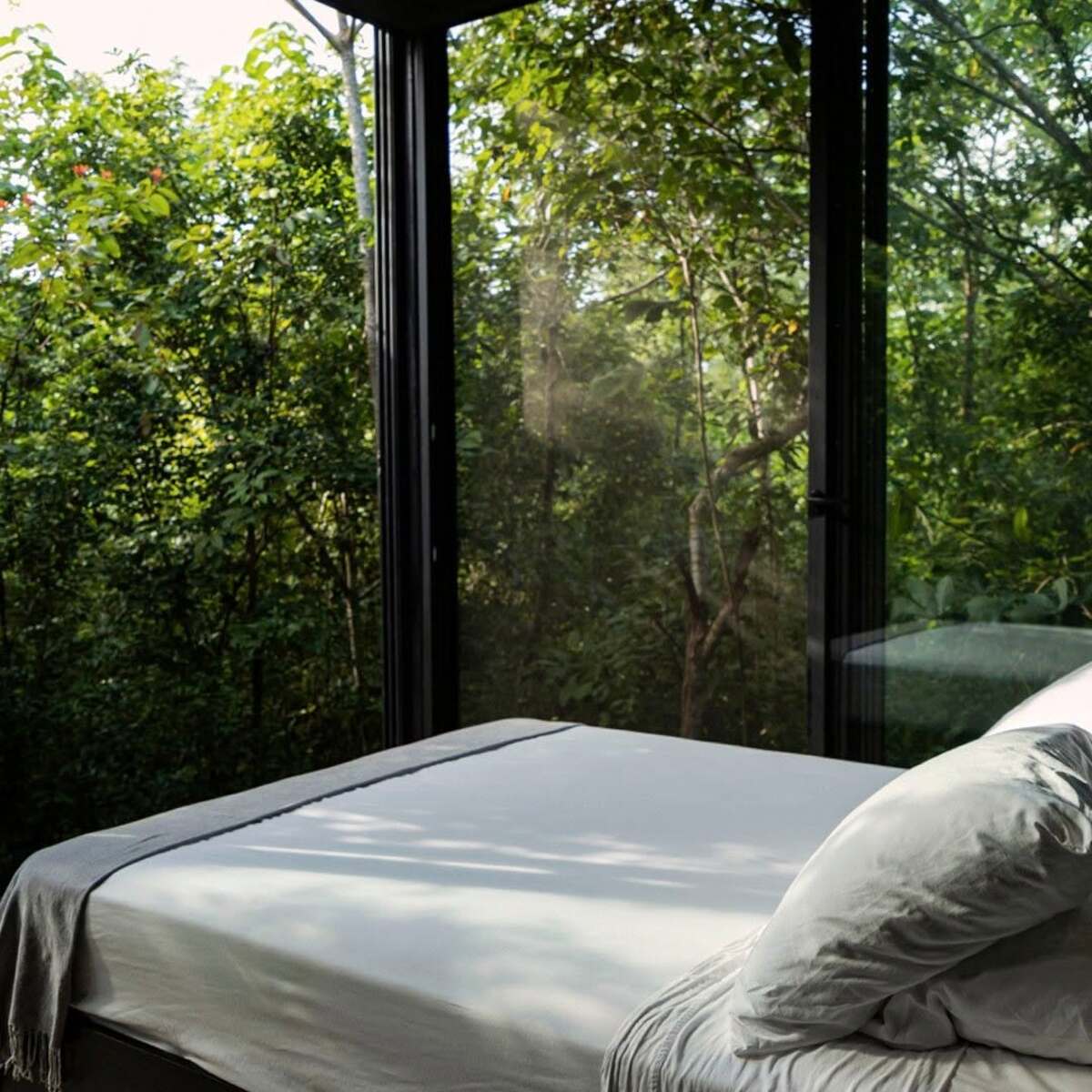 Hospédate en estas ‘cabañas de cristal’ en medio de la Selva Maya 