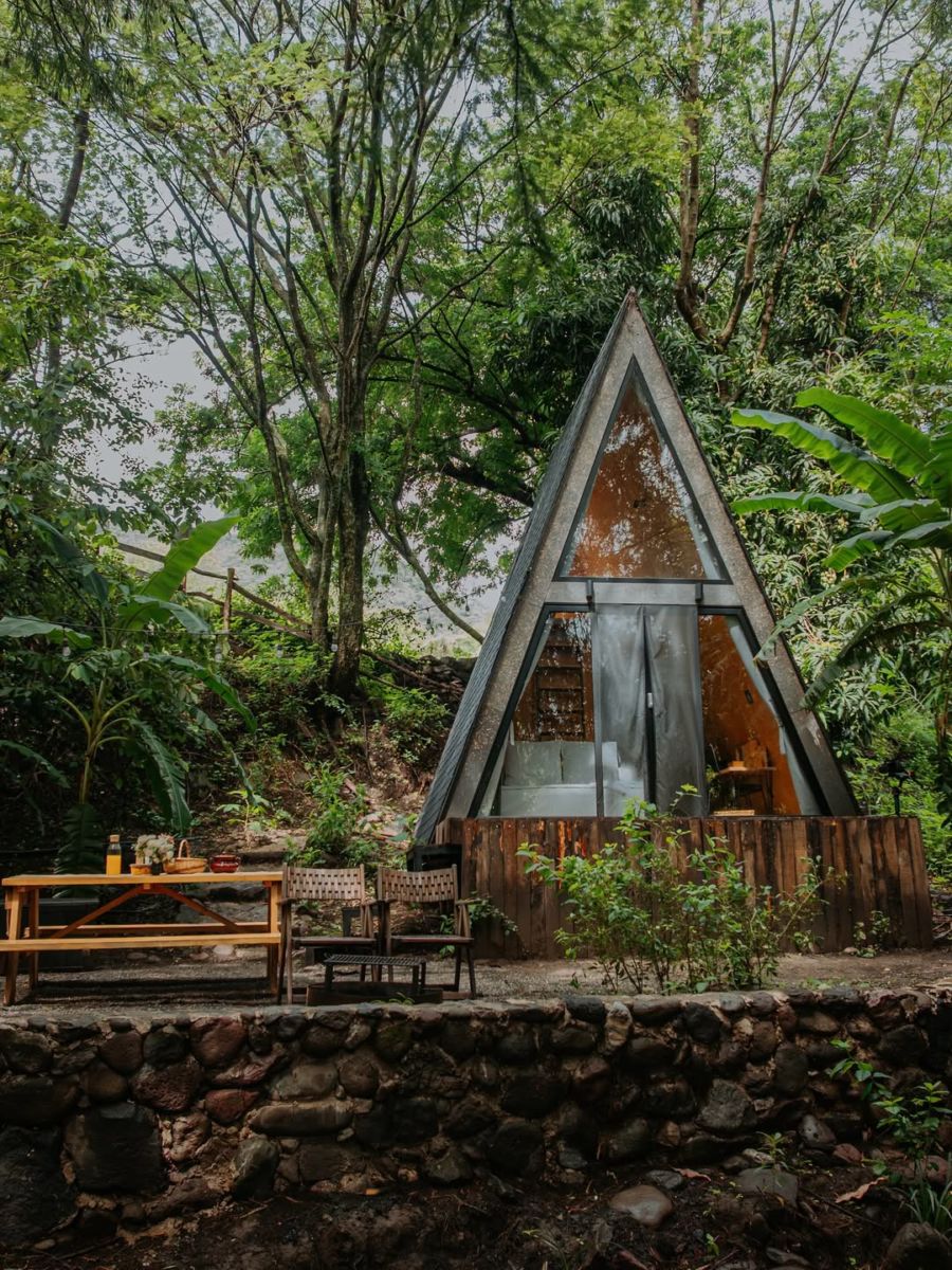 Cabañas minimalistas en Malinalco 