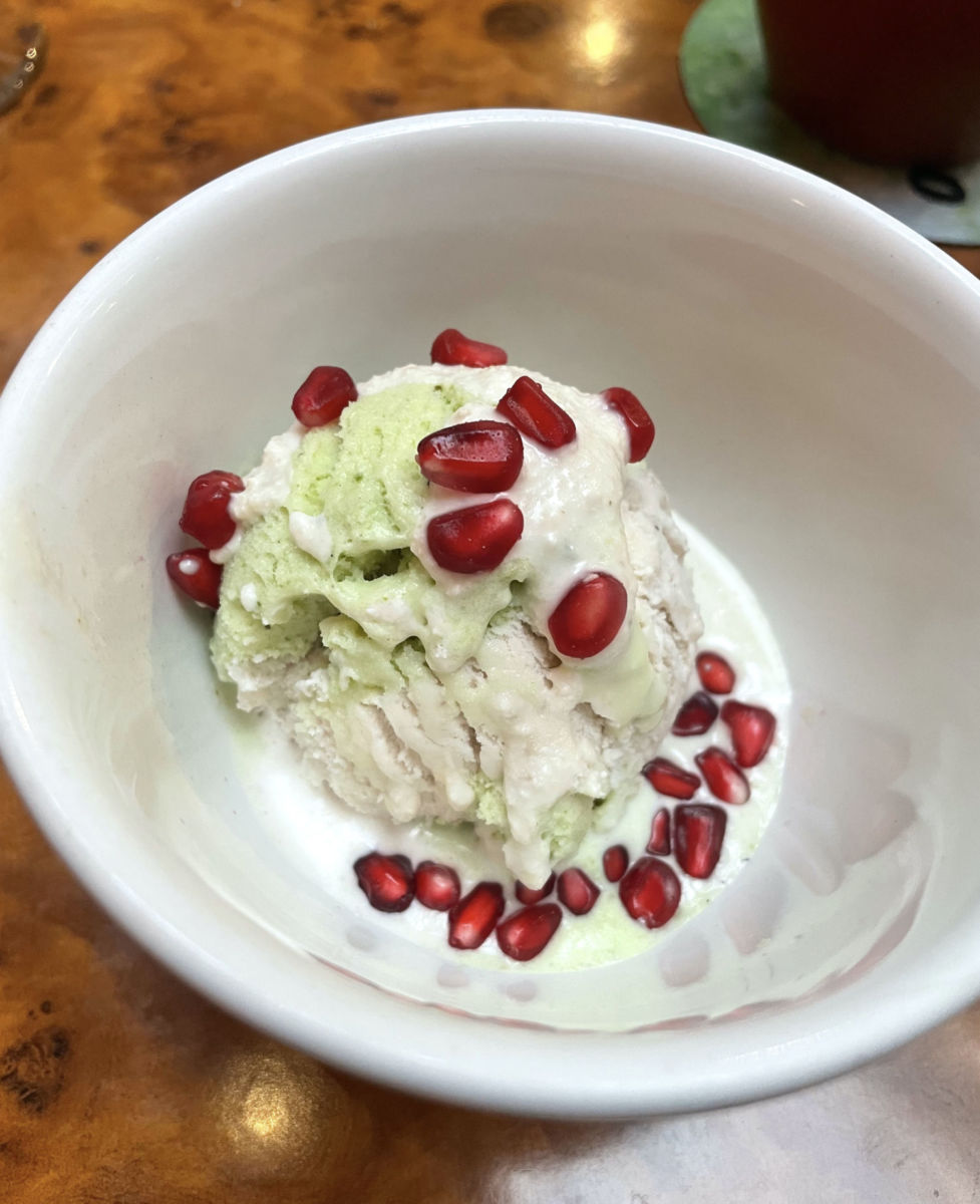 Helado de chile en nogada