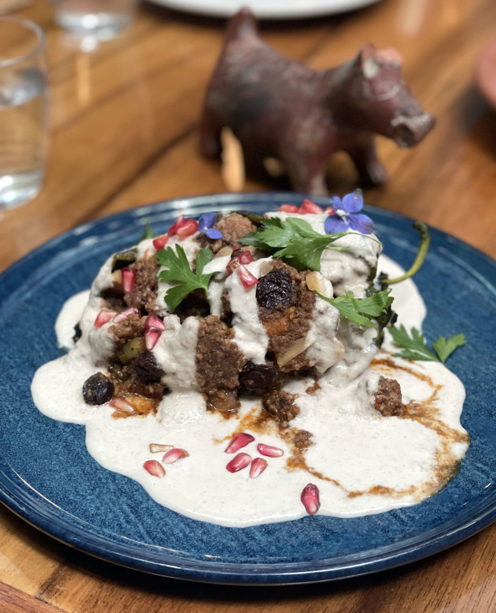 Chiles en nogada en la CDMX