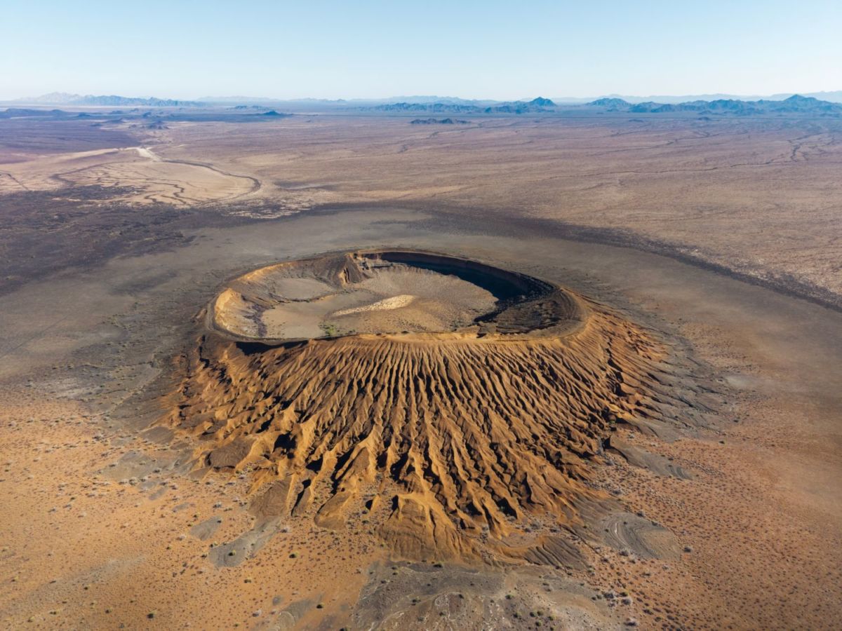 Conoce el cráter volcánico extinto en medio del desierto mexicano    